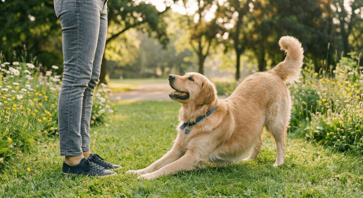 comment un chien salue