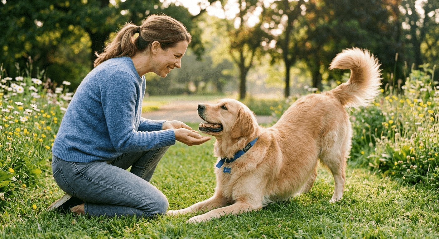 comment un chien salue